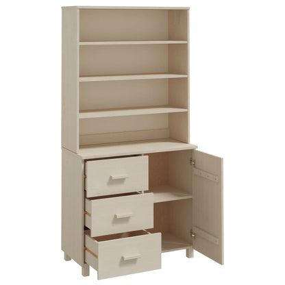 Highboard HAMAR Massivholz Kiefer Honigbraun - Pazzar.ch