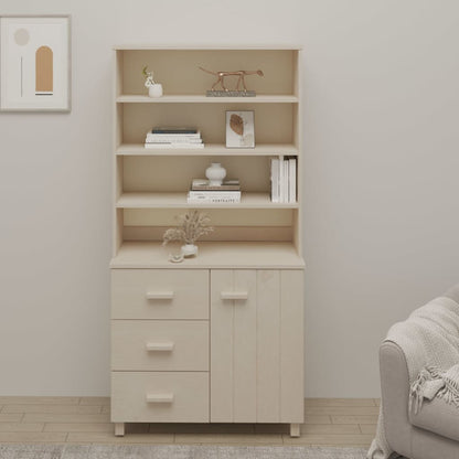 Highboard HAMAR Massivholz Kiefer Honigbraun - Pazzar.ch