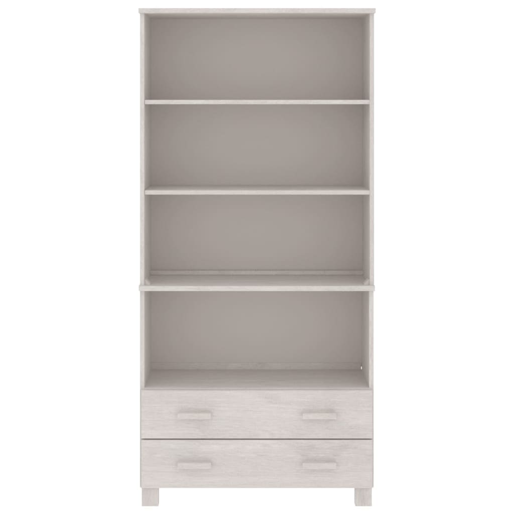 Highboard HAMAR Massivholz Kiefer Weiß - Pazzar.ch