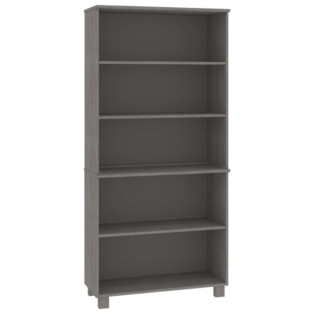 Highboard HAMAR Massivholz Kiefer Hellgrau - Pazzar.ch