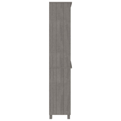 Highboard HAMAR Massivholz Kiefer Hellgrau - Pazzar.ch