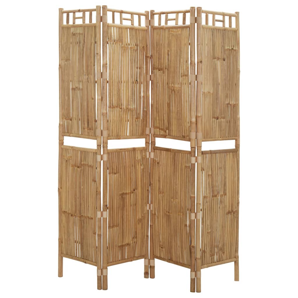 4-tlg. Raumteiler Bambus 160x180 cm - Pazzar.ch