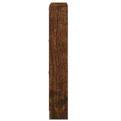 Schuhschrank Räuchereiche 59x17x108 cm Holzwerkstoff - Pazzar.ch