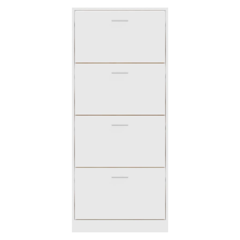 Schuhschrank Weiß 63x24x147 cm Holzwerkstoff - Pazzar.ch