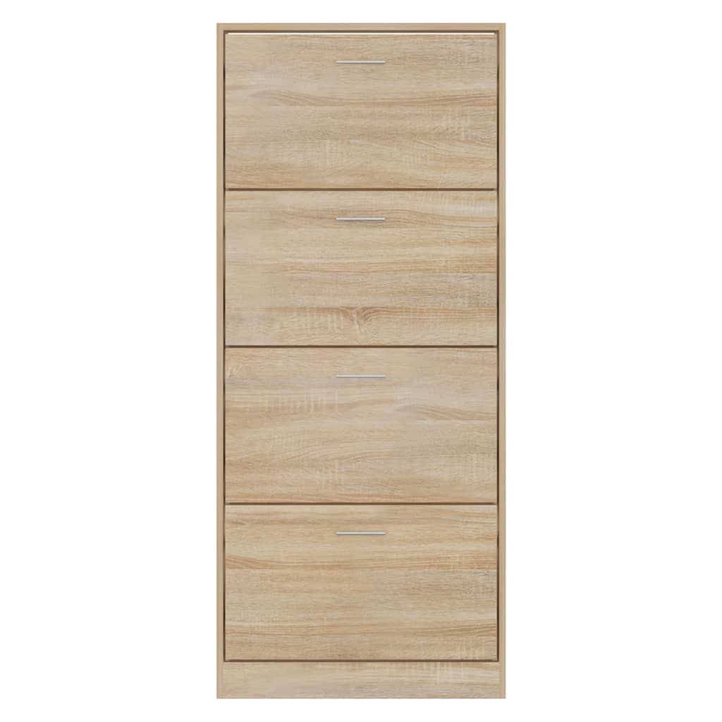 Schuhschrank Sonoma-Eiche 63x24x147 cm Holzwerkstoff - Pazzar.ch
