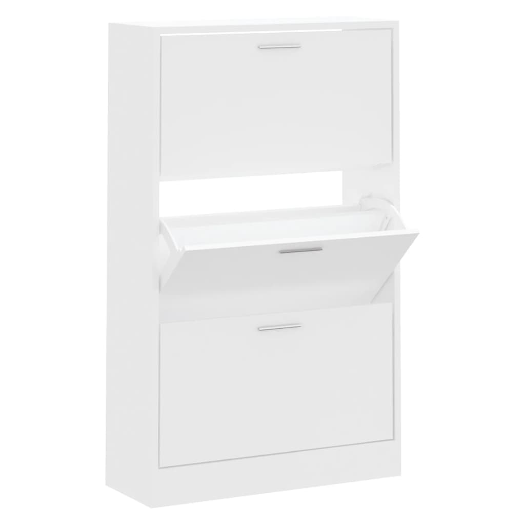 Schuhschrank Weiß 63x24x103 cm Holzwerkstoff - Pazzar.ch