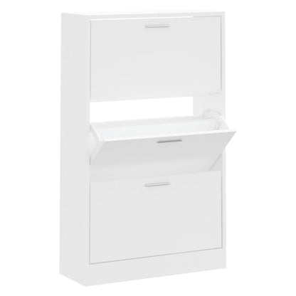 Schuhschrank Weiß 63x24x103 cm Holzwerkstoff - Pazzar.ch