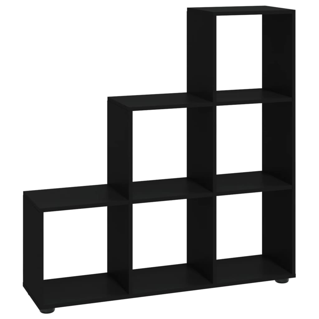 Treppenregal Schwarz 107 cm Holzwerkstoff - Pazzar.ch