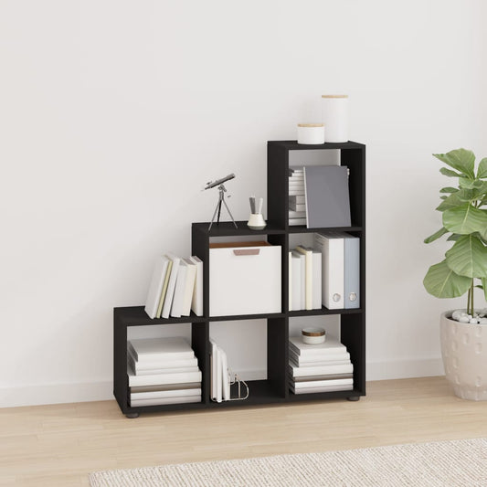 Treppenregal Schwarz 107 cm Holzwerkstoff - Pazzar.ch