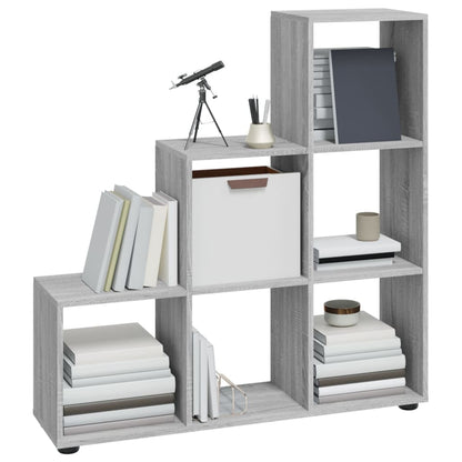 Treppenregal Grau Sonoma 107 cm Holzwerkstoff - Pazzar.ch
