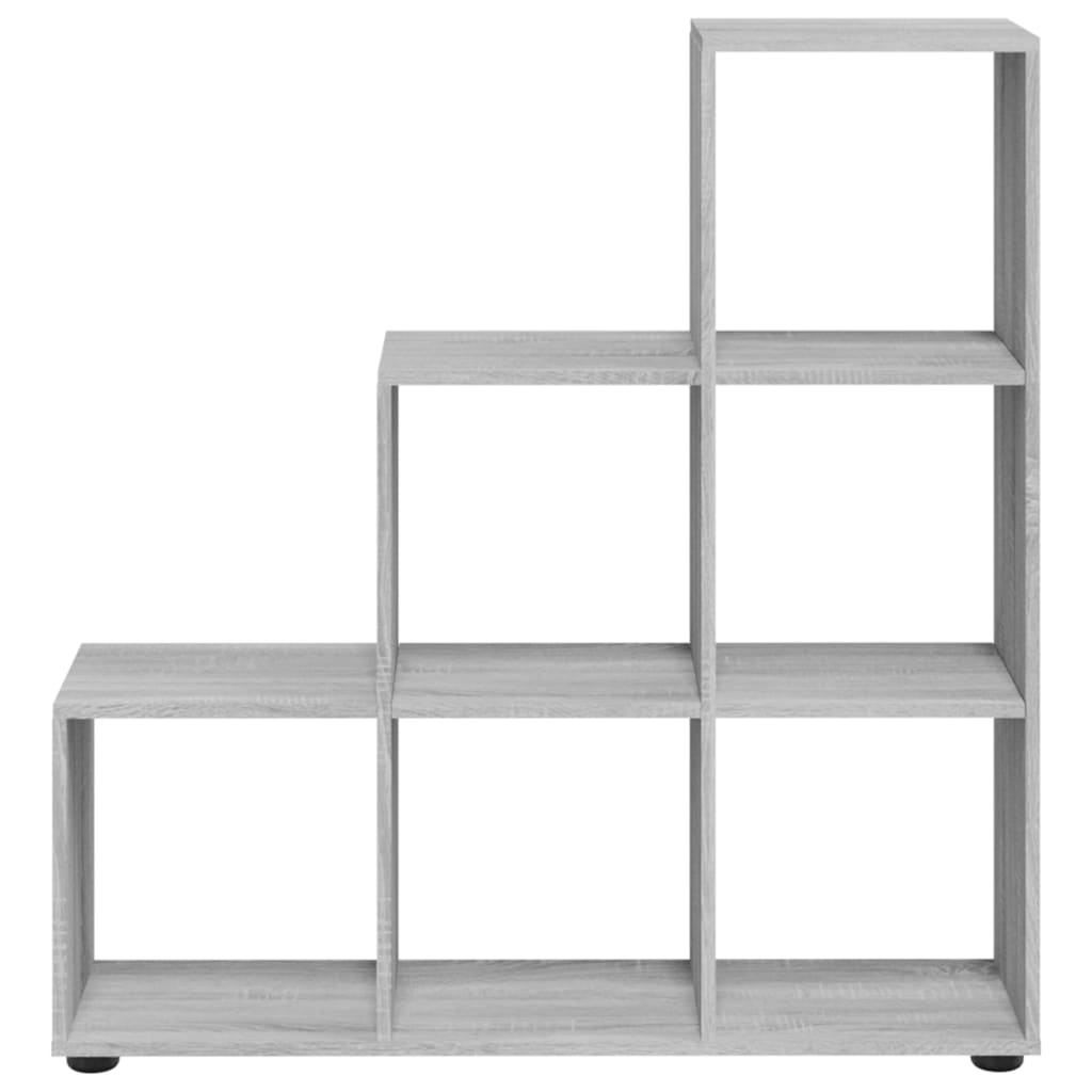 Treppenregal Grau Sonoma 107 cm Holzwerkstoff - Pazzar.ch