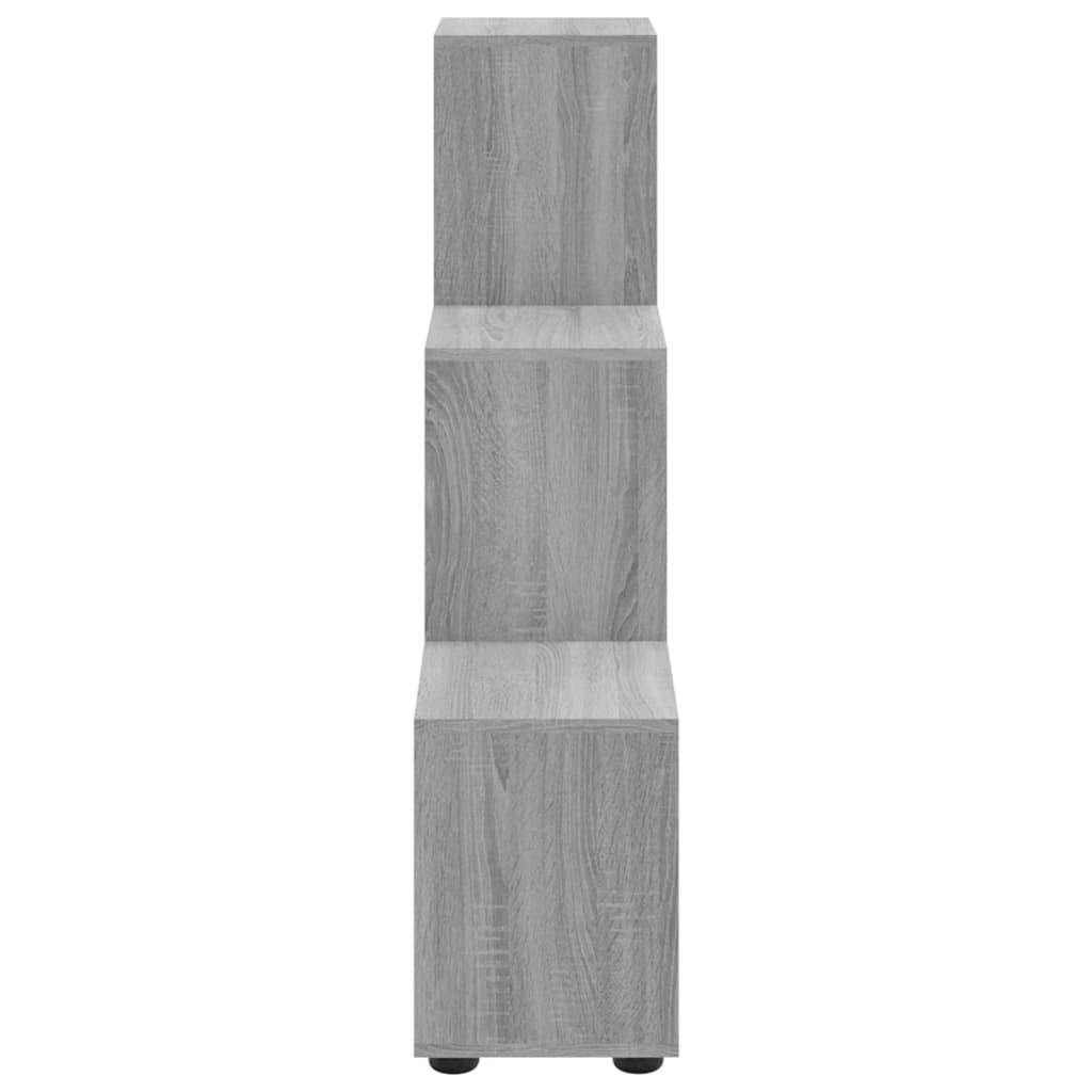 Treppenregal Grau Sonoma 107 cm Holzwerkstoff - Pazzar.ch