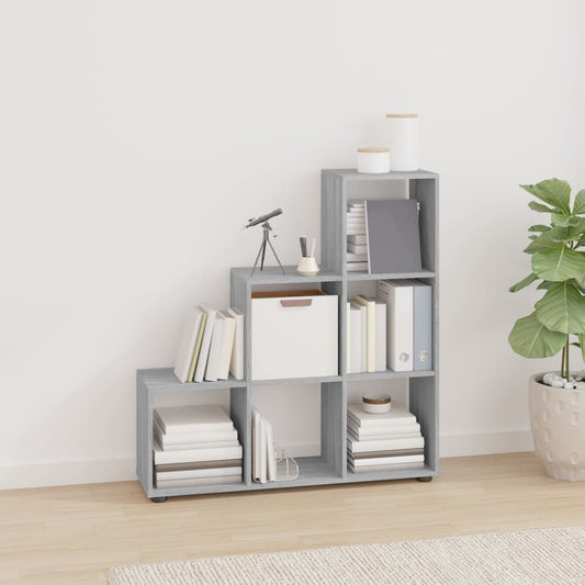 Treppenregal Grau Sonoma 107 cm Holzwerkstoff - Pazzar.ch