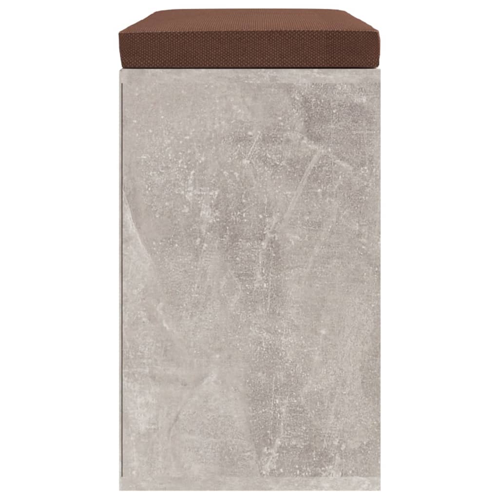 Schuhbank Betongrau 103x30x48 cm Holzwerkstoff - Pazzar.ch