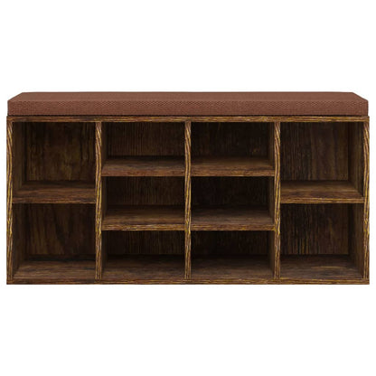 Schuhbank Räuchereiche 103x30x48 cm Holzwerkstoff - Pazzar.ch
