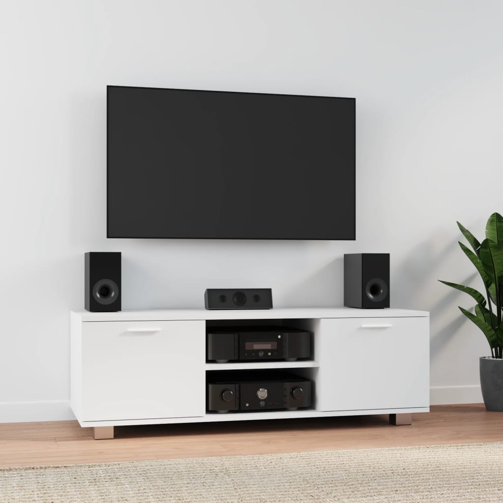TV-Schrank Weiß 120x40,5x35 cm Holzwerkstoff - Pazzar.ch