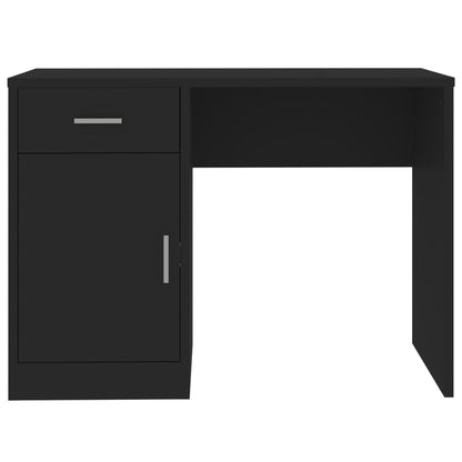 Schreibtisch mit Stauraum Schwarz 100x40x73 cm Holzwerkstoff - Pazzar.ch