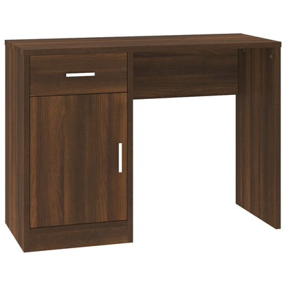 Schreibtisch mit Stauraum Braun Eichen-Optik 100x40x73 cm - Pazzar.ch