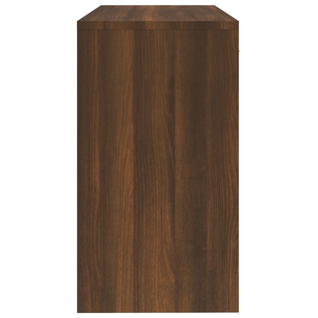 Schreibtisch mit Stauraum Braun Eichen-Optik 100x40x73 cm - Pazzar.ch