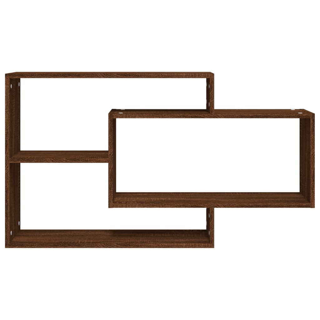 Wandregal Braun Eichen-Optik 104x20x58,5 cm Holzwerkstoff - Pazzar.ch