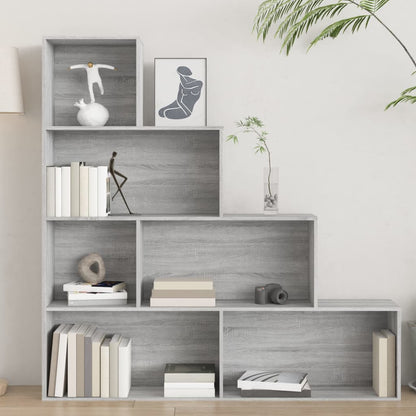 Bücherregal Grau Sonoma 155x24x160 cm - Pazzar.ch