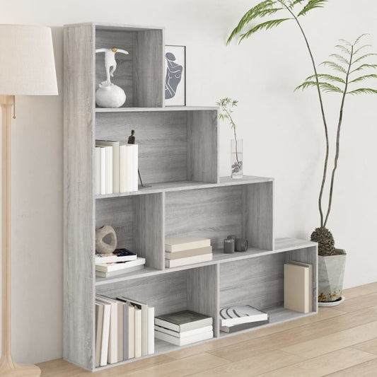 Bücherregal Grau Sonoma 155x24x160 cm - Pazzar.ch