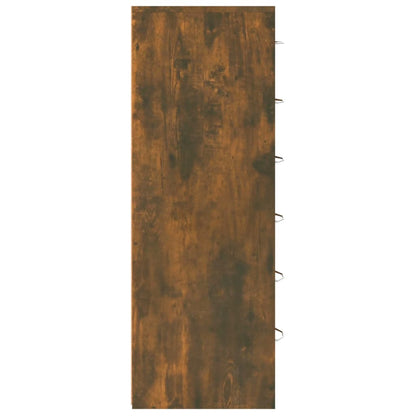 Sideboard 6 Schubladen Räuchereiche 50x34x96 cm Holzwerkstoff - Pazzar.ch