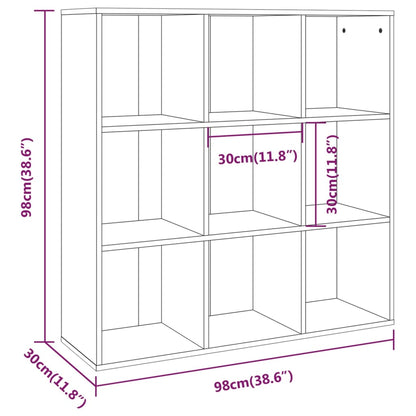 Bücherschrank Braun Eichen-Optik 98x29x97,5 cm - Pazzar.ch