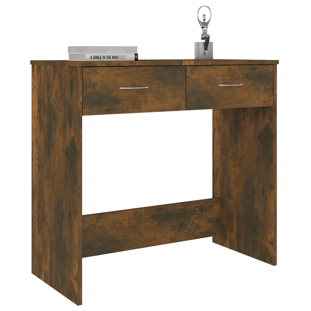 Schreibtisch Räuchereiche 80x40x75 cm Holzwerkstoff - Pazzar.ch