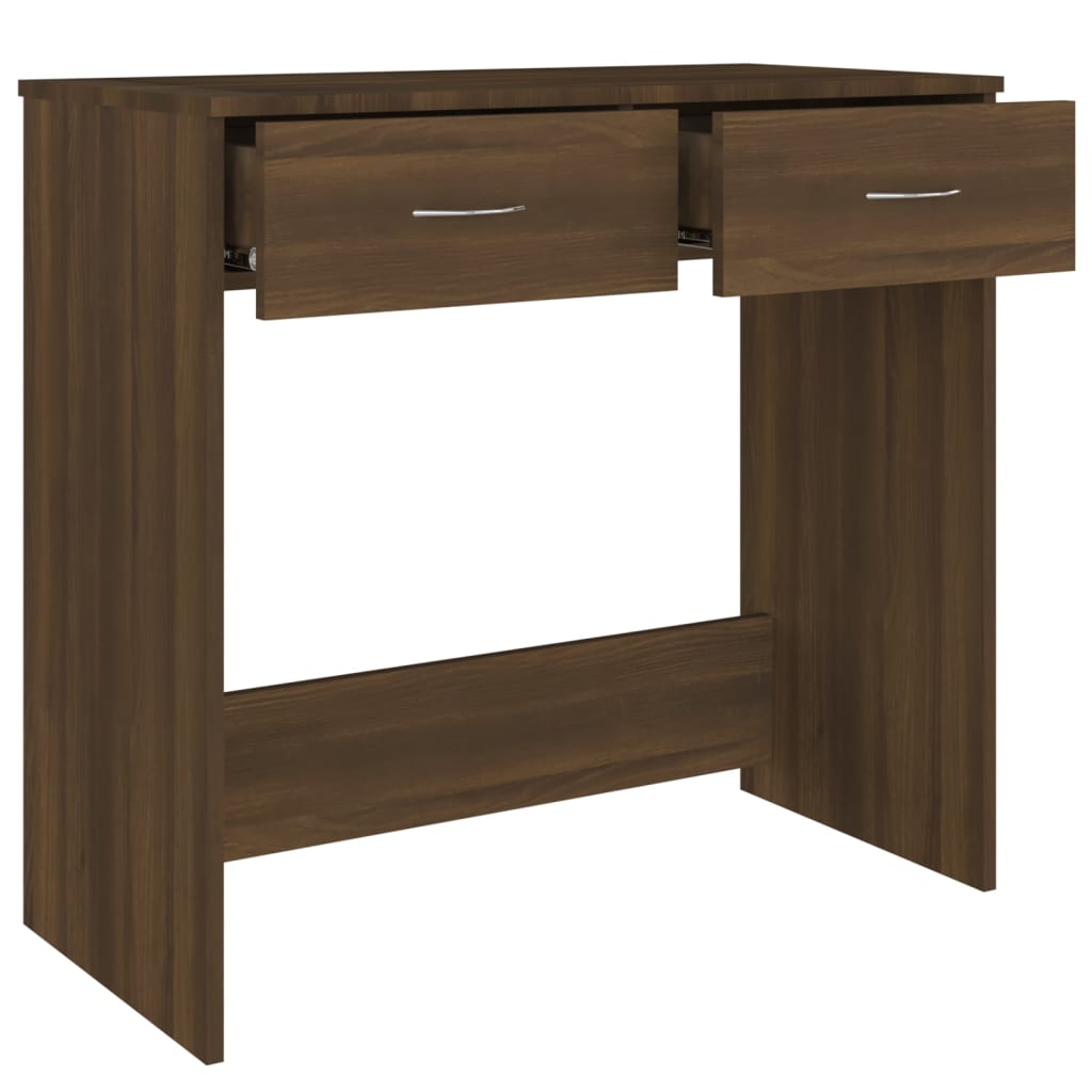 Schreibtisch Braun Eichen-Optik 80x40x75 cm Holzwerkstoff - Pazzar.ch