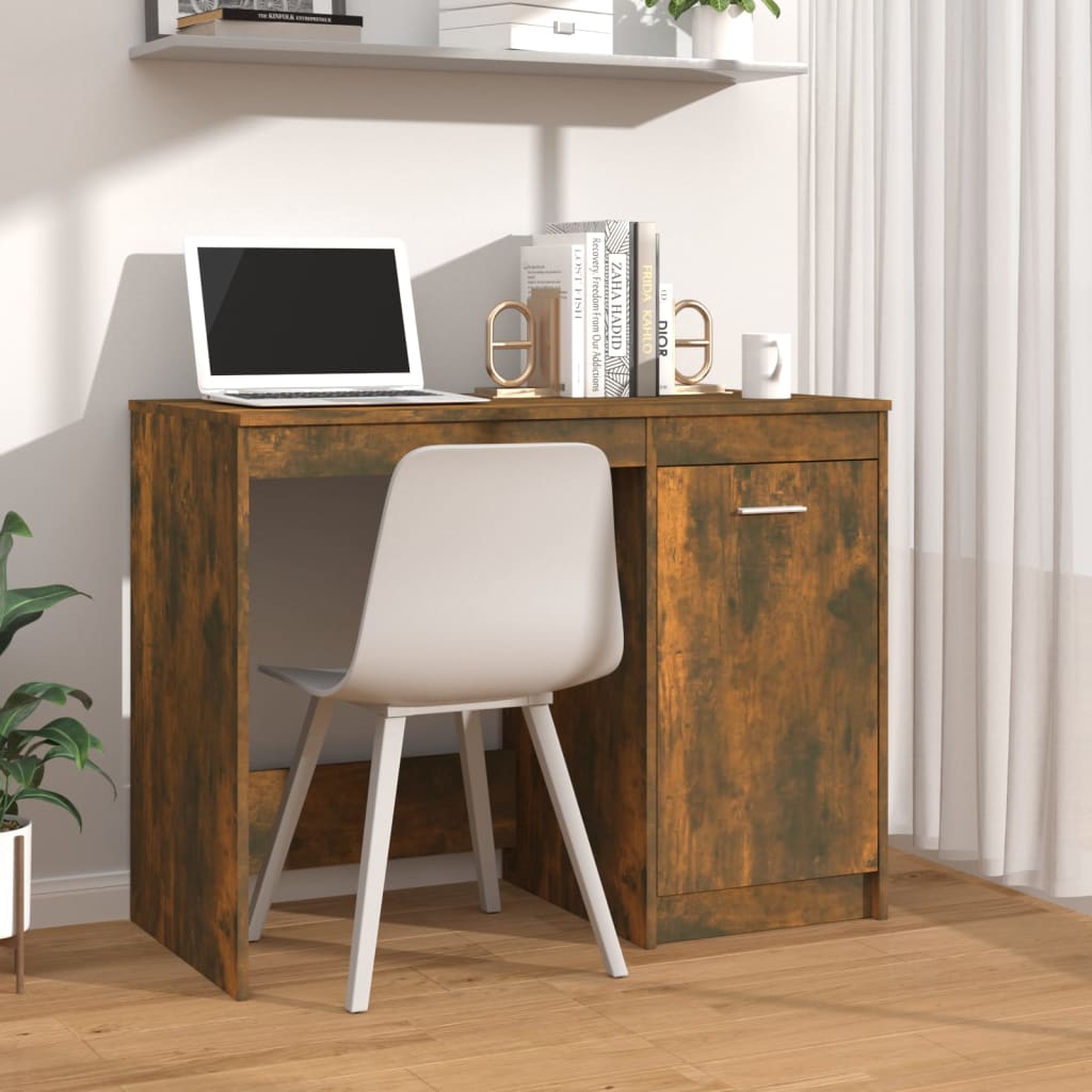 Schreibtisch Räuchereiche 100x50x76 cm Holzwerkstoff - Pazzar.ch