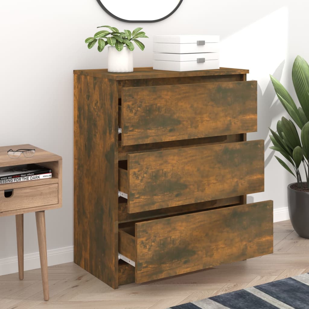 Sideboard Räuchereiche 60x35x76 cm Holzwerkstoff - Pazzar.ch