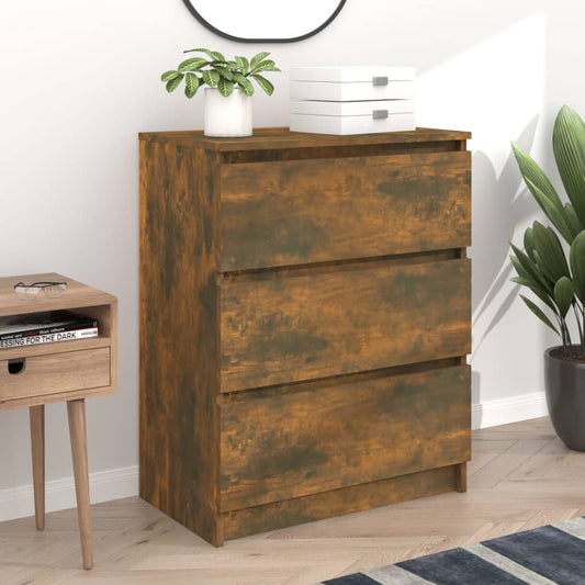 Sideboard Räuchereiche 60x35x76 cm Holzwerkstoff - Pazzar.ch