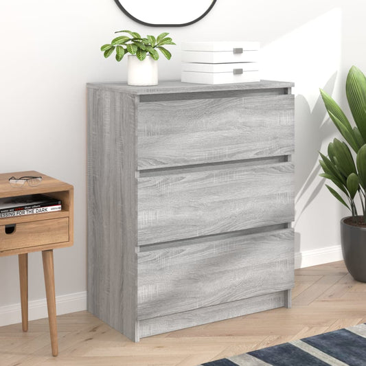 Sideboard Grau Sonoma 60x35x76 cm Holzwerkstoff - Pazzar.ch