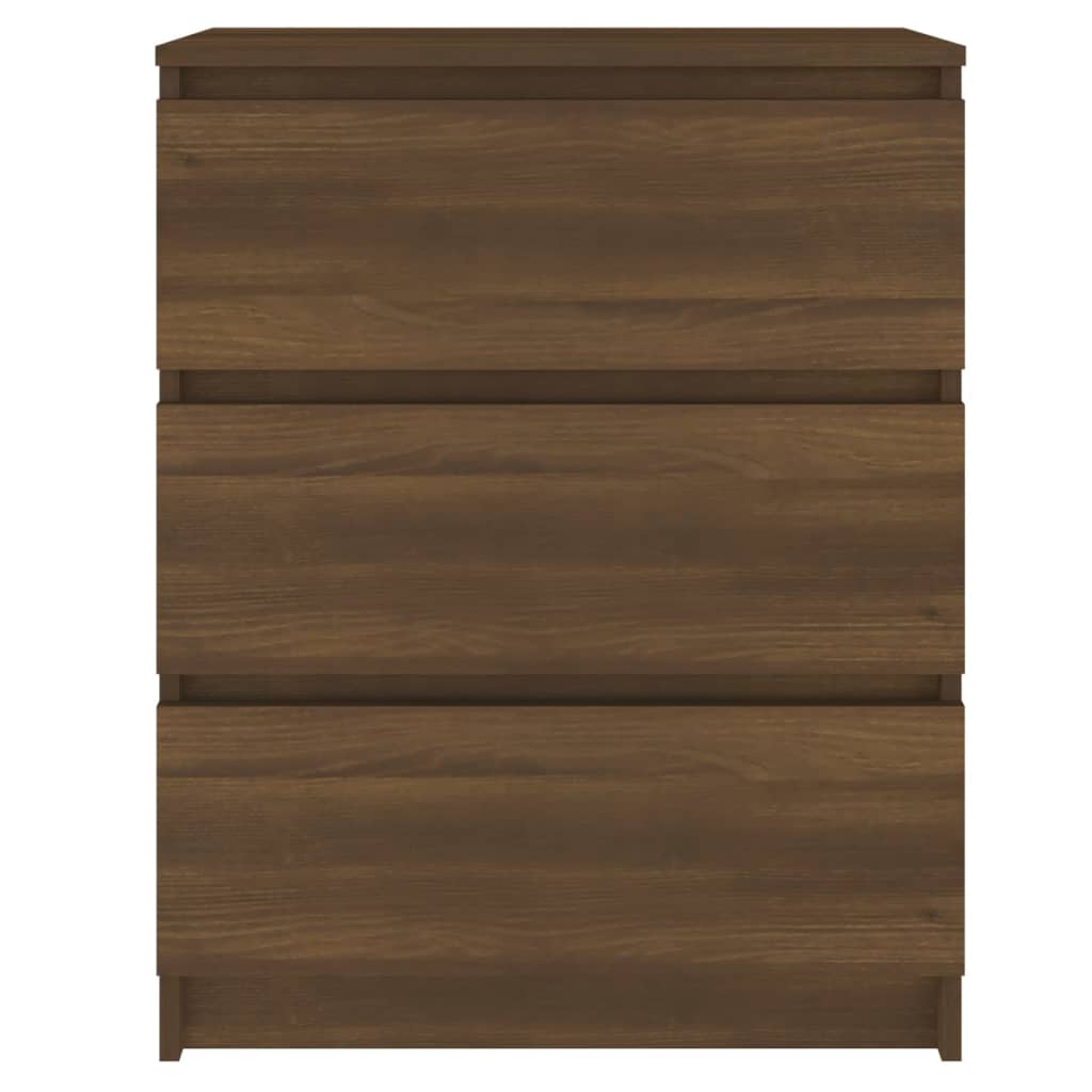 Sideboard Braun Eichen-Optik 60x35x76 cm Holzwerkstoff - Pazzar.ch