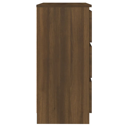 Sideboard Braun Eichen-Optik 60x35x76 cm Holzwerkstoff - Pazzar.ch