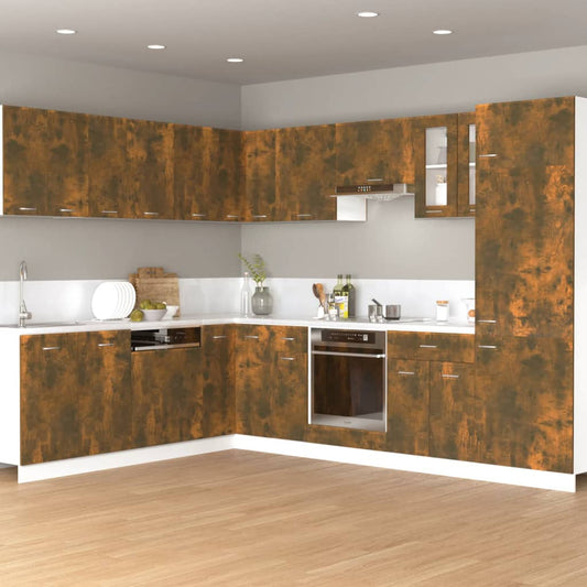 Hängeschrank Räuchereiche 60x31x40 cm Holzwerkstoff - Pazzar.ch