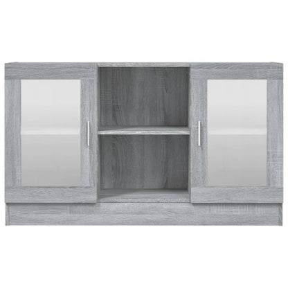 Vitrinenschrank Grau Sonoma 120x30,5x70 cm Holzwerkstoff - Pazzar.ch
