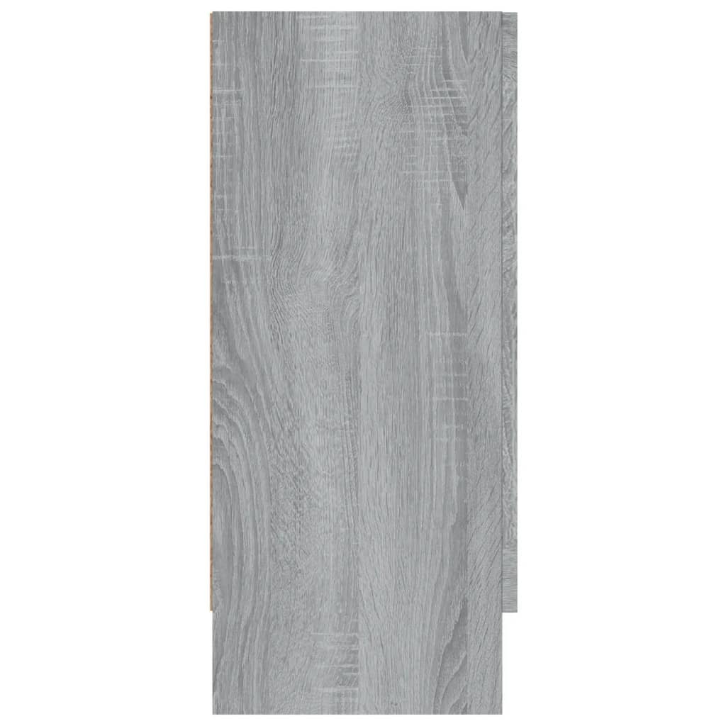 Vitrinenschrank Grau Sonoma 120x30,5x70 cm Holzwerkstoff - Pazzar.ch