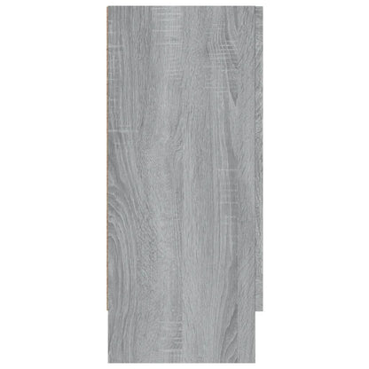 Vitrinenschrank Grau Sonoma 120x30,5x70 cm Holzwerkstoff - Pazzar.ch