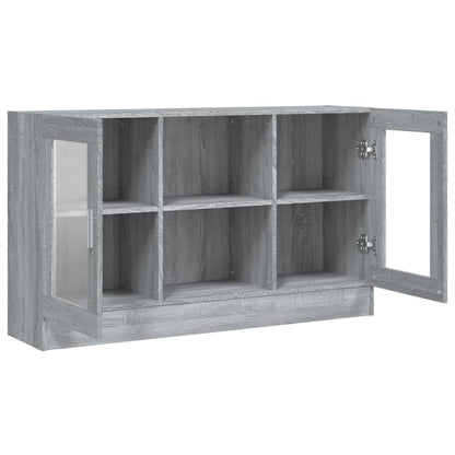 Vitrinenschrank Grau Sonoma 120x30,5x70 cm Holzwerkstoff - Pazzar.ch