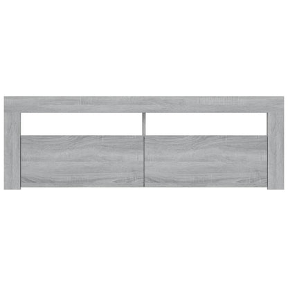 TV-Schrank mit LED-Leuchten Grau Sonoma 120x35x40 cm - Pazzar.ch