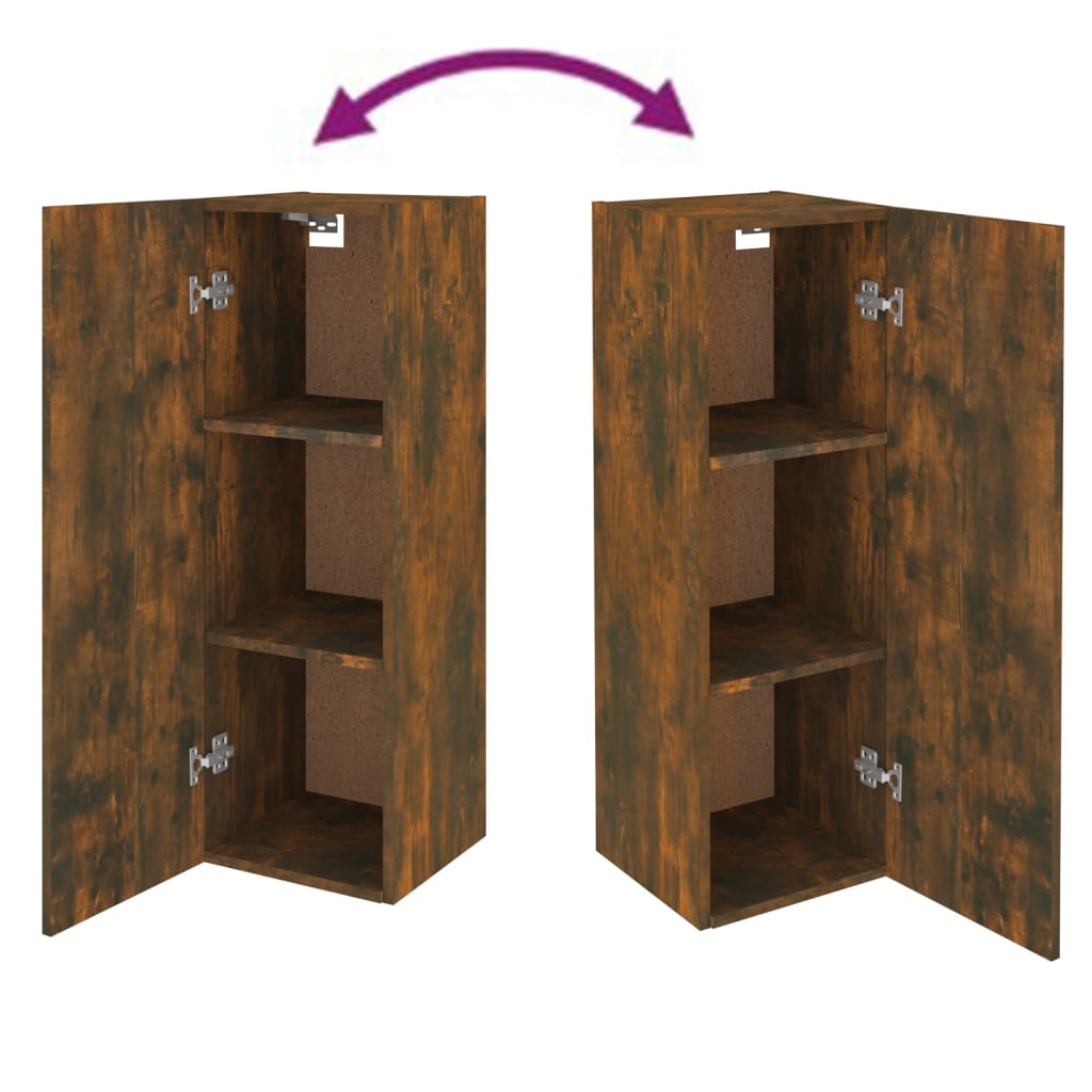 TV-Schrank Räuchereiche 30,5x30x90 cm Holzwerkstoff - Pazzar.ch