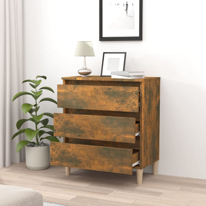 Sideboard Räuchereiche 60x35x69 cm Holzwerkstoff - Pazzar.ch