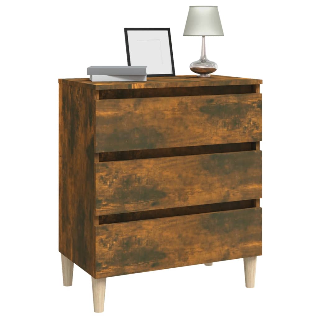 Sideboard Räuchereiche 60x35x69 cm Holzwerkstoff - Pazzar.ch