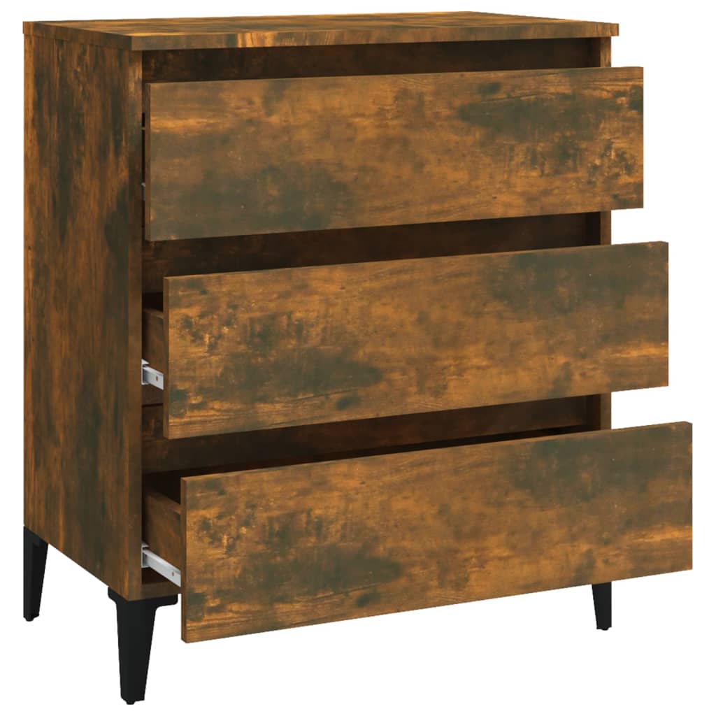 Sideboard Räuchereiche 60x35x69 cm Holzwerkstoff - Pazzar.ch