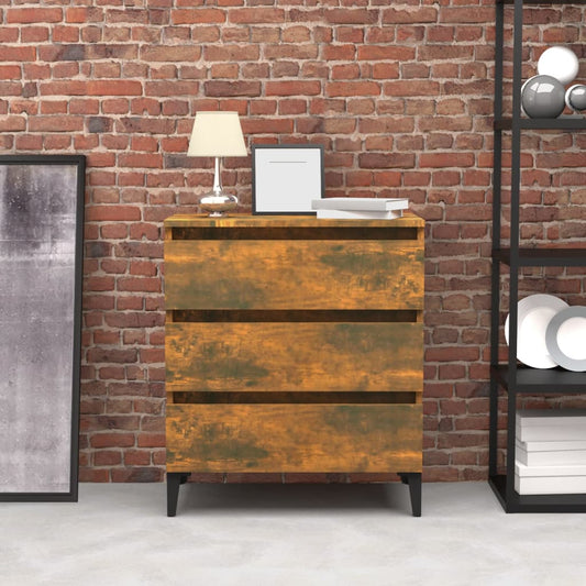Sideboard Räuchereiche 60x35x69 cm Holzwerkstoff - Pazzar.ch