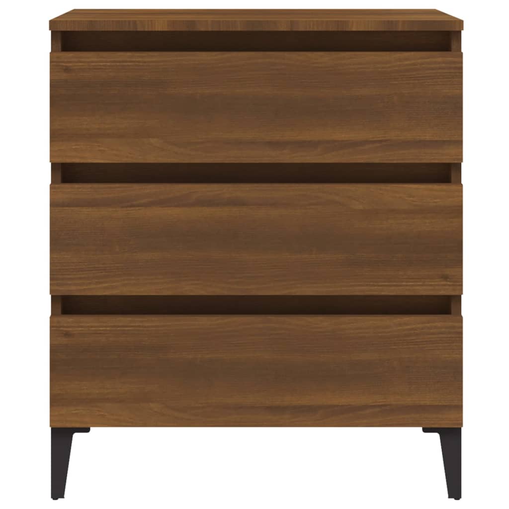 Sideboard Braun Eichen-Optik 60x35x69 cm Holzwerkstoff - Pazzar.ch