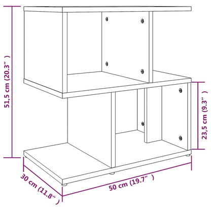 Nachttische 2 Stk. Grau Sonoma 50x30x51,5 cm Holzwerkstoff - Pazzar.ch