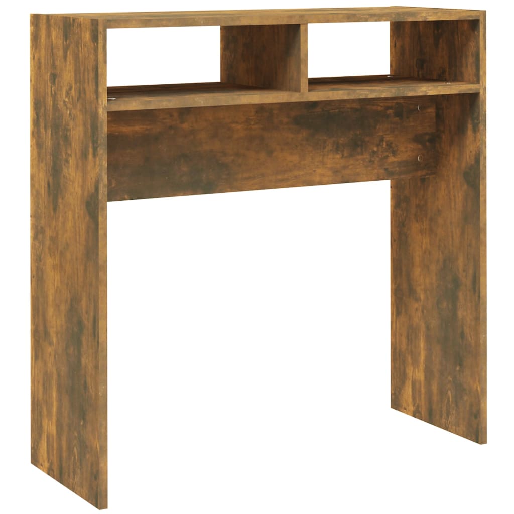 Konsolentisch Räuchereiche 78x30x80 cm Holzwerkstoff - Pazzar.ch